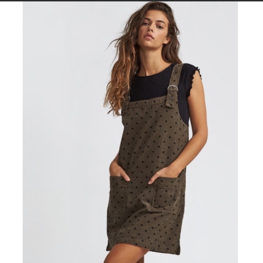 Billabong Corduroy Overall Dress